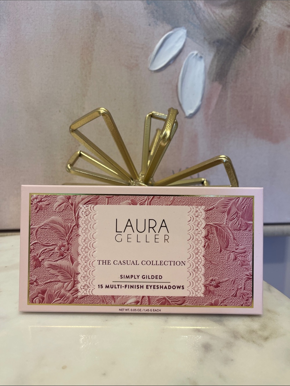 NIB Laura Geller Pink and Gold Simply Gilded Eyeshadow Palette
